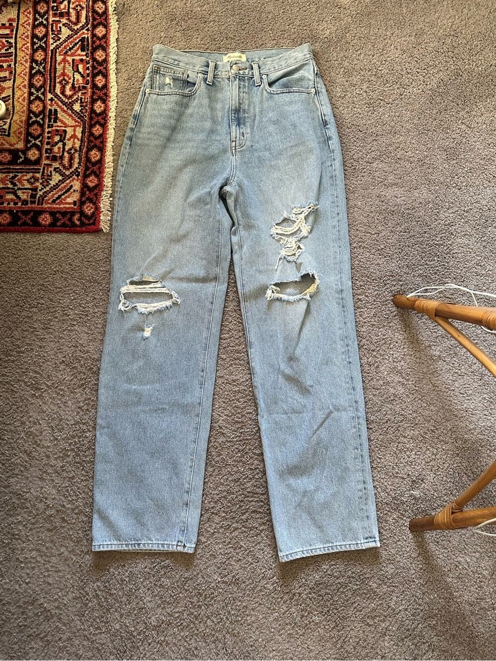 Madewell Baggy Straight Jeans